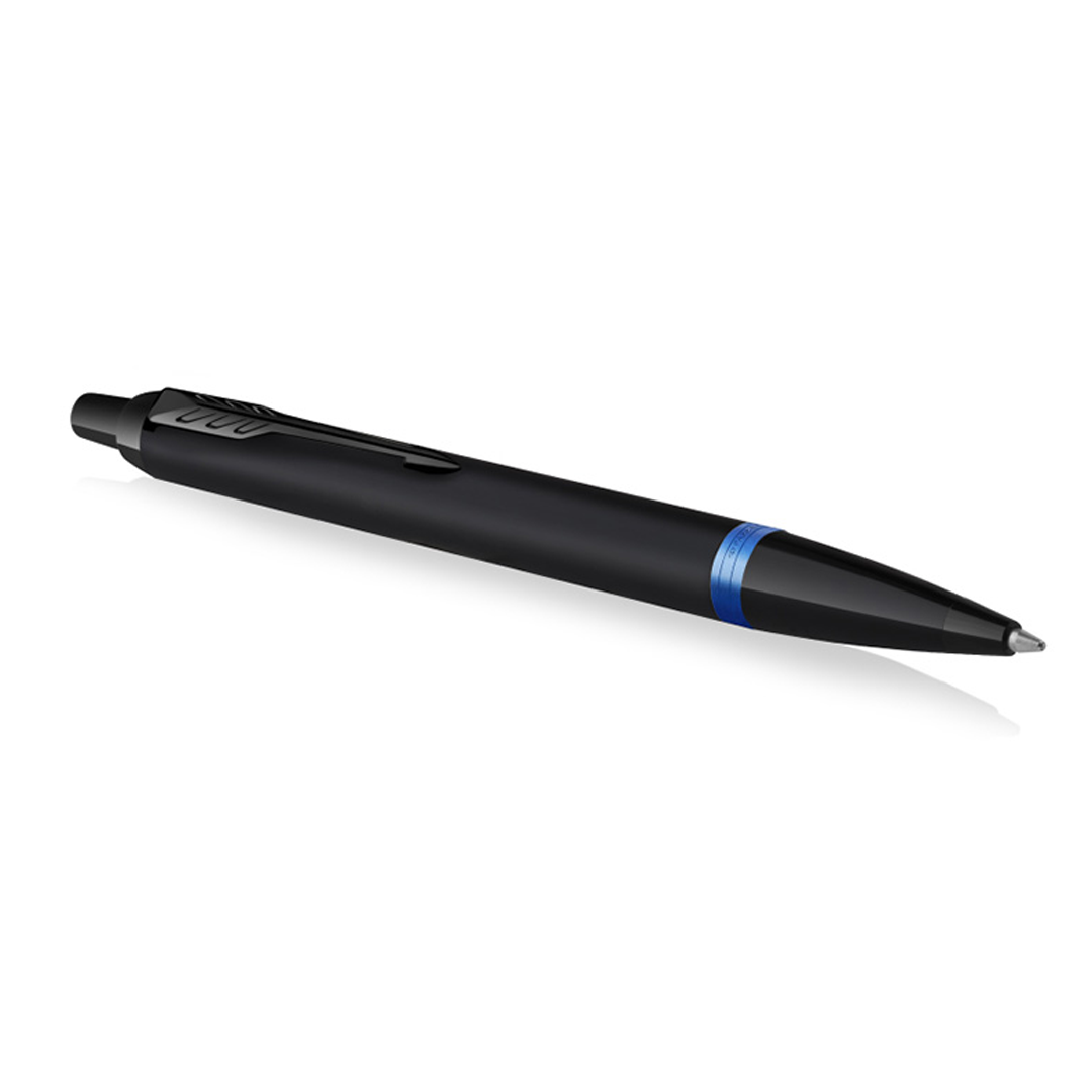 Parker IM Professional Marine Blue Black Trim Medium Ballpoint Pen - Retail Maharaj
