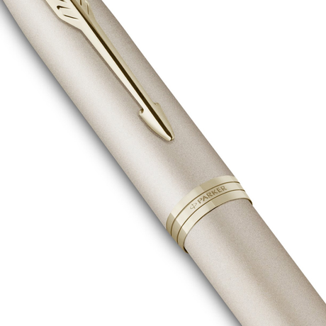 Parker IM Professional Monochrome Champagne Trim Ballpoint Pen - Retail Maharaj