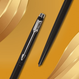 Parker Insignia Lacquer Black Ballpoint Pen with Chrome Finish - Retail Maharaj