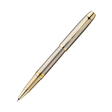 Parker Odyssey Brushed Metal Ballpoint Pen with Gold Trim - Retail Maharaj