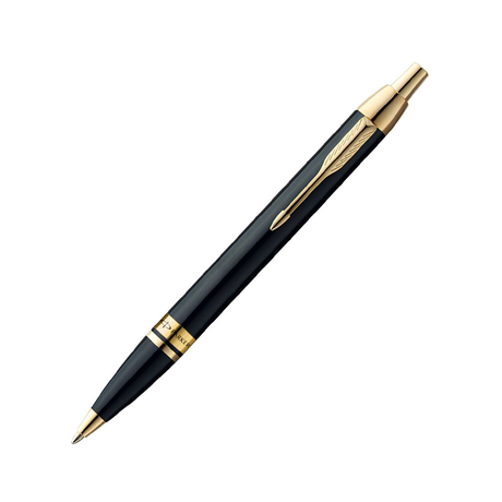Parker Odyssey Lacque Black Ballpoint Pen with Gold Trim - Retail Maharaj