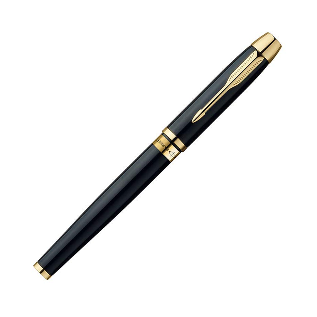 Parker Odyssey Lacque Black Rollerball Pen with Gold Trim - Retail Maharaj