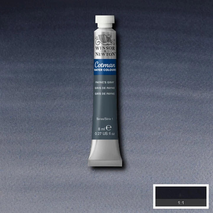 Winsor & Newton Cotman Water Colour 8ML – Lamp Black - Retail Maharaj