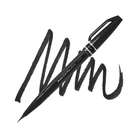 Pentel Touch Brush Sign Pen Artist Extra Fine Brush Tip - Retail Maharaj