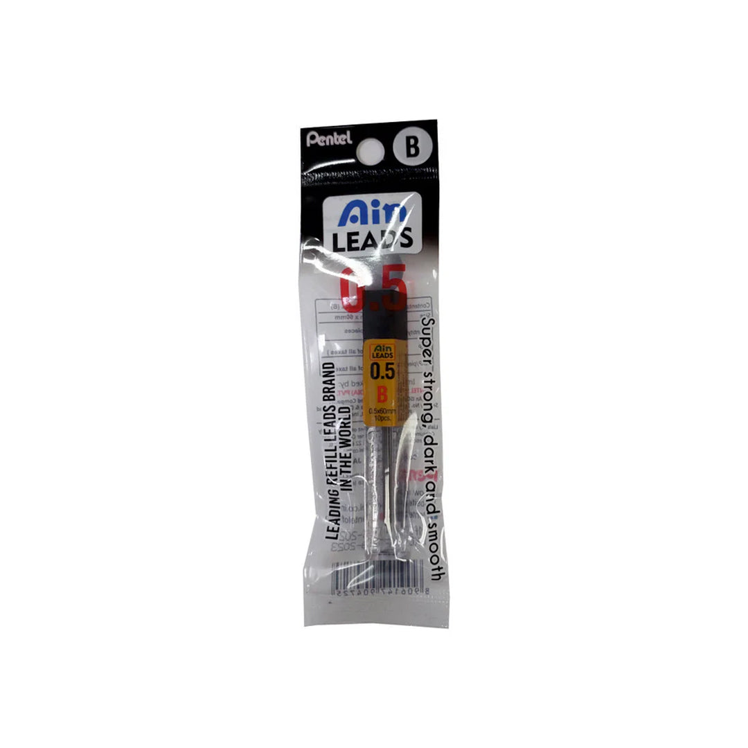 Pentel Ain Stein Pencil Lead Refill Super Smooth Strong 10 Pieces - Retail Maharaj