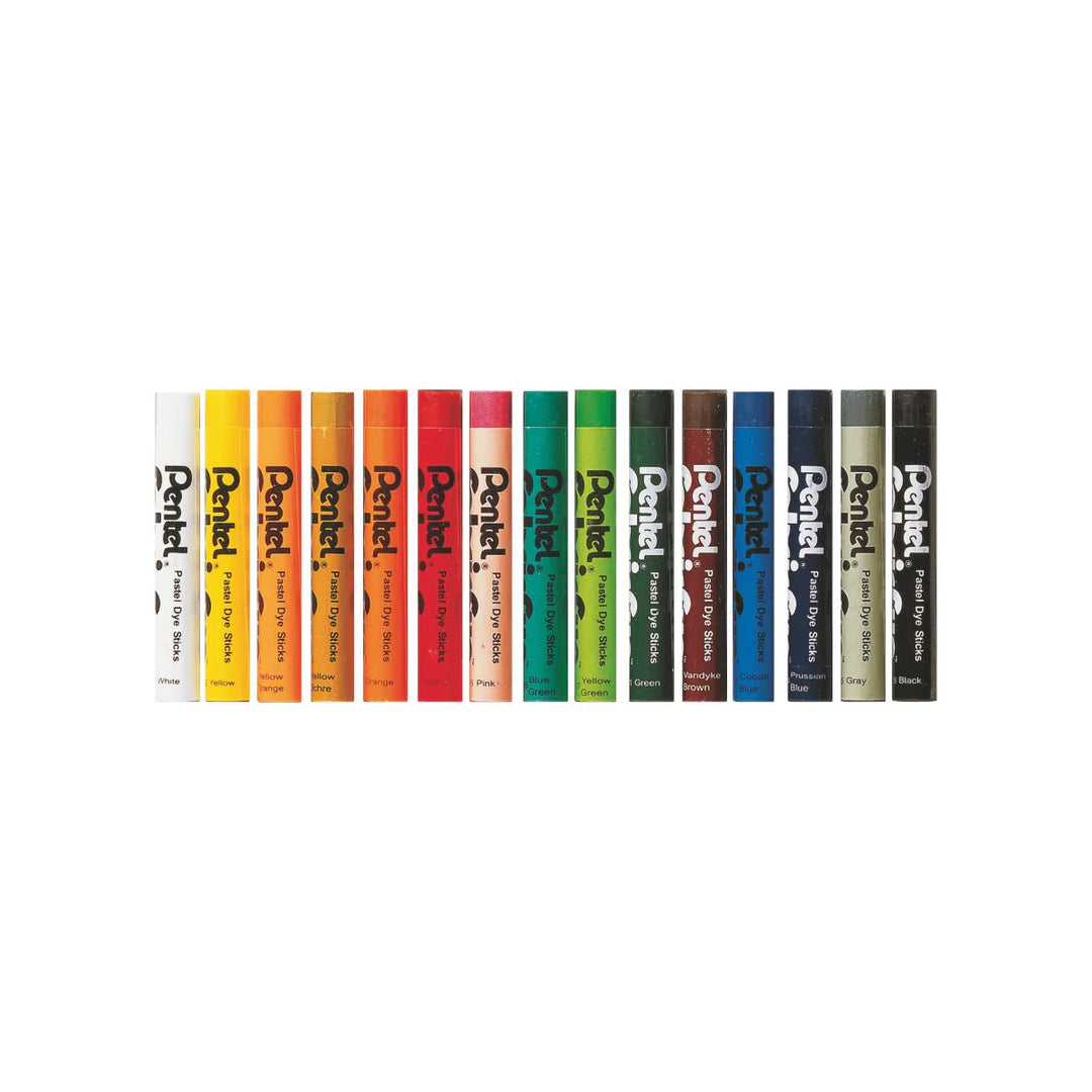 Pentel Arts Fabric Fun Pastel Dye Sticks - Retail Maharaj