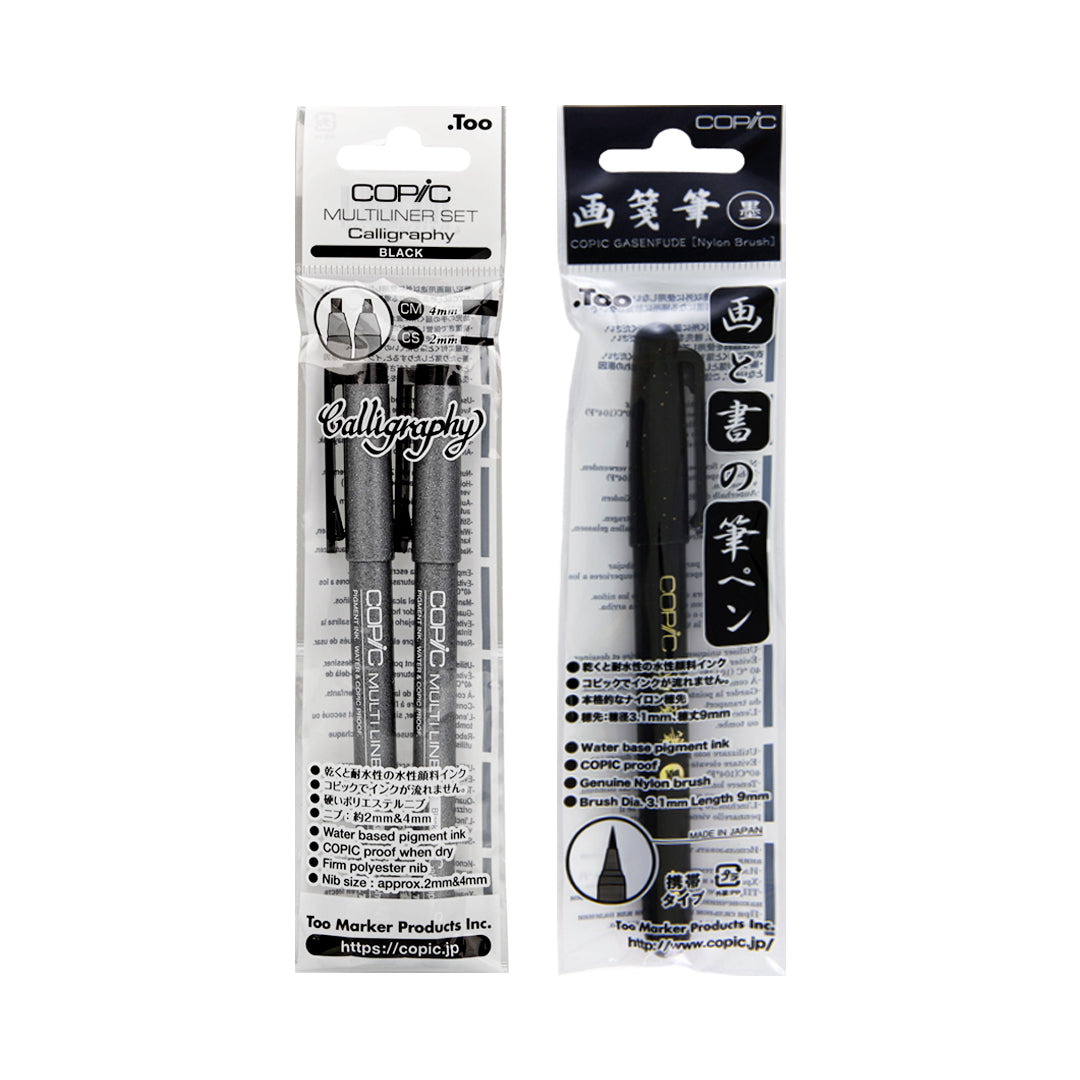 COPIC Calligraphy and Brush Marker Water Based Pigment Ink Open Stock - Retail Maharaj