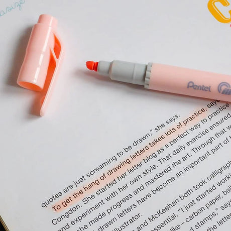 Pentel Illumina Flex Twin Tip Pastel Highlighter Dual Tip Marker - Retail Maharaj
