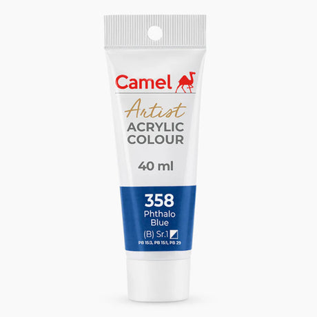 Camel Artist Acrylic Colours (Individual Tube of 40ml) - Retail Maharaj