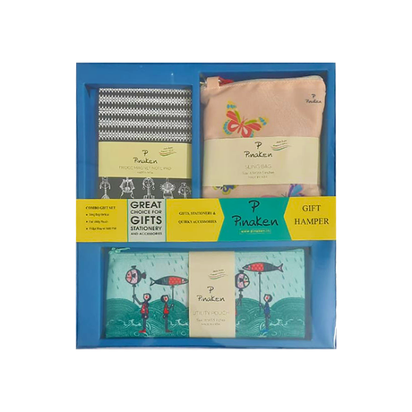 Pinaken Gift Hamper Set Combo with Sling Bag Utility Pouch and Magnet Notepad - Retail Maharaj