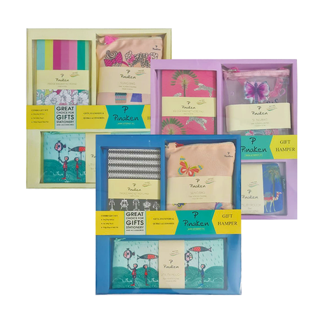 Pinaken Gift Hamper Set Combo with Sling Bag Utility Pouch and Magnet Notepad - Retail Maharaj