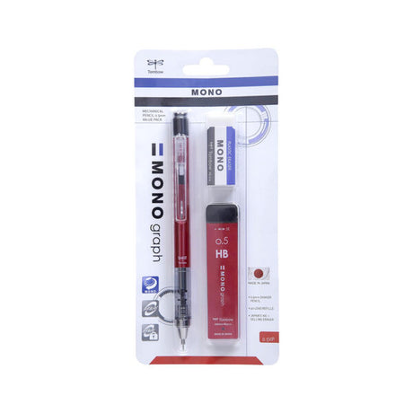 Tombow Mono Graph Mechanical Pencil 0.5mm with Mono Eraser - Retail Maharaj