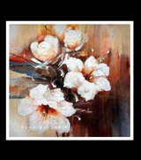 Blossom Whisper – Handcrafted Textured Acrylic Canvas Painting