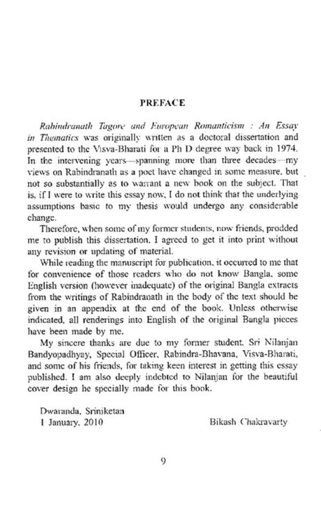 Rabindranath Tagore and European Romanticism (English Version) - Retail Maharaj