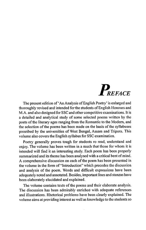 An Analysis of English Poetry (English Version) - Retail Maharaj