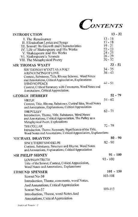 An Analytical Study of English Lyrics and Sonnets (English Version) - Retail Maharaj