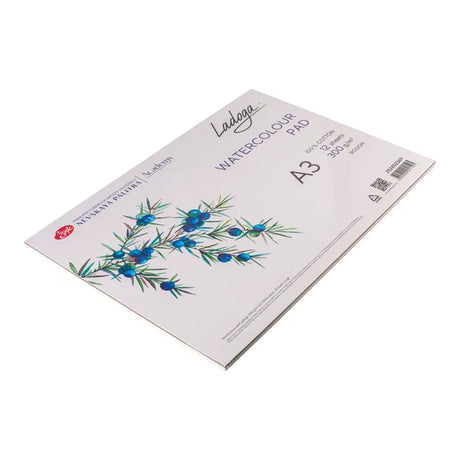 Ladoga Rough Watercolour Paper Pad 300 GSM | 100% Cotton | 12 Sheets - Retail Maharaj