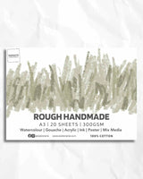 Retail Maharaj Rough Handmade Watercolour Paper Pad A3 300 GSM 20 Sheets - Retail Maharaj