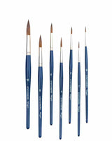 Stationerie Round Brush Set of 7 Kolinsky Synthetic - Retail Maharaj