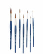 Stationerie Round Brush Set of 7 Kolinsky Synthetic - Retail Maharaj