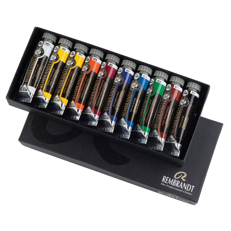 Rembrandt Professional Oil Colour Basic Set of 10 – Artist Grade Fine Oil Paint Tubes - Retail Maharaj