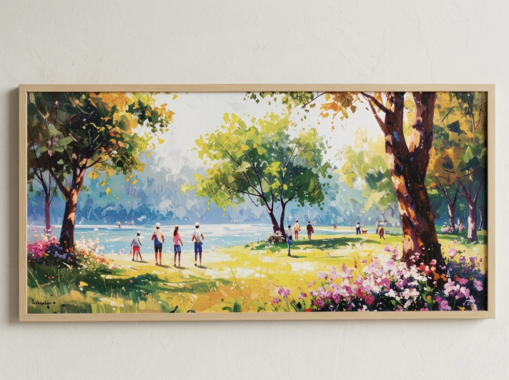 25,999.00Where Light Rests Among Trees – Digital Artwork by Debashis Sen (48 × 24 Inch)
