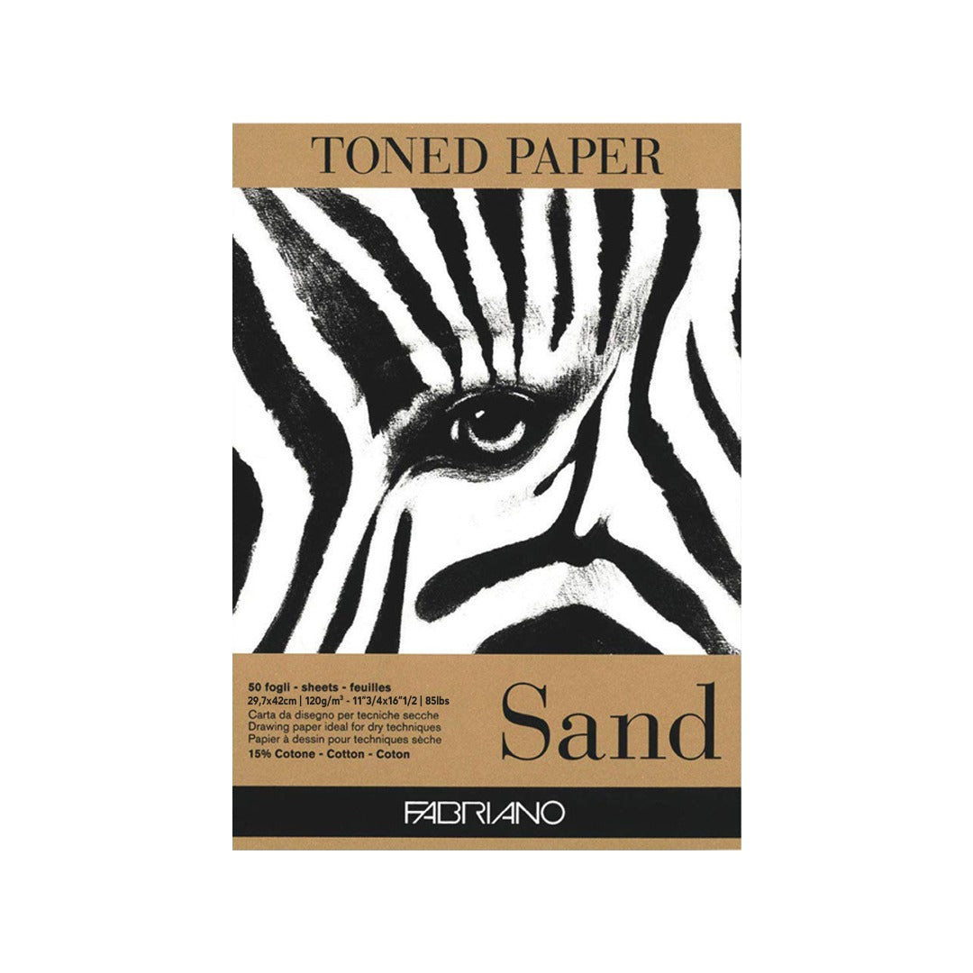 Fabriano Toned Paper Pad Sand – 120 GSM Drawing & Sketch Pad - Retail Maharaj