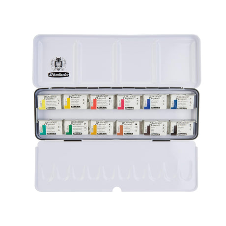 Schmincke Akademie Aquarell Watercolour Pan Sets for Beginners and Students - Retail Maharaj