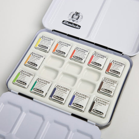 Schmincke Akademie Aquarell Watercolour Pan Sets for Beginners and Students - Retail Maharaj