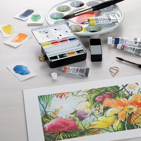 Schmincke Horadam Aquarell Professional Watercolour Pan Sets in Metal Case - Retail Maharaj