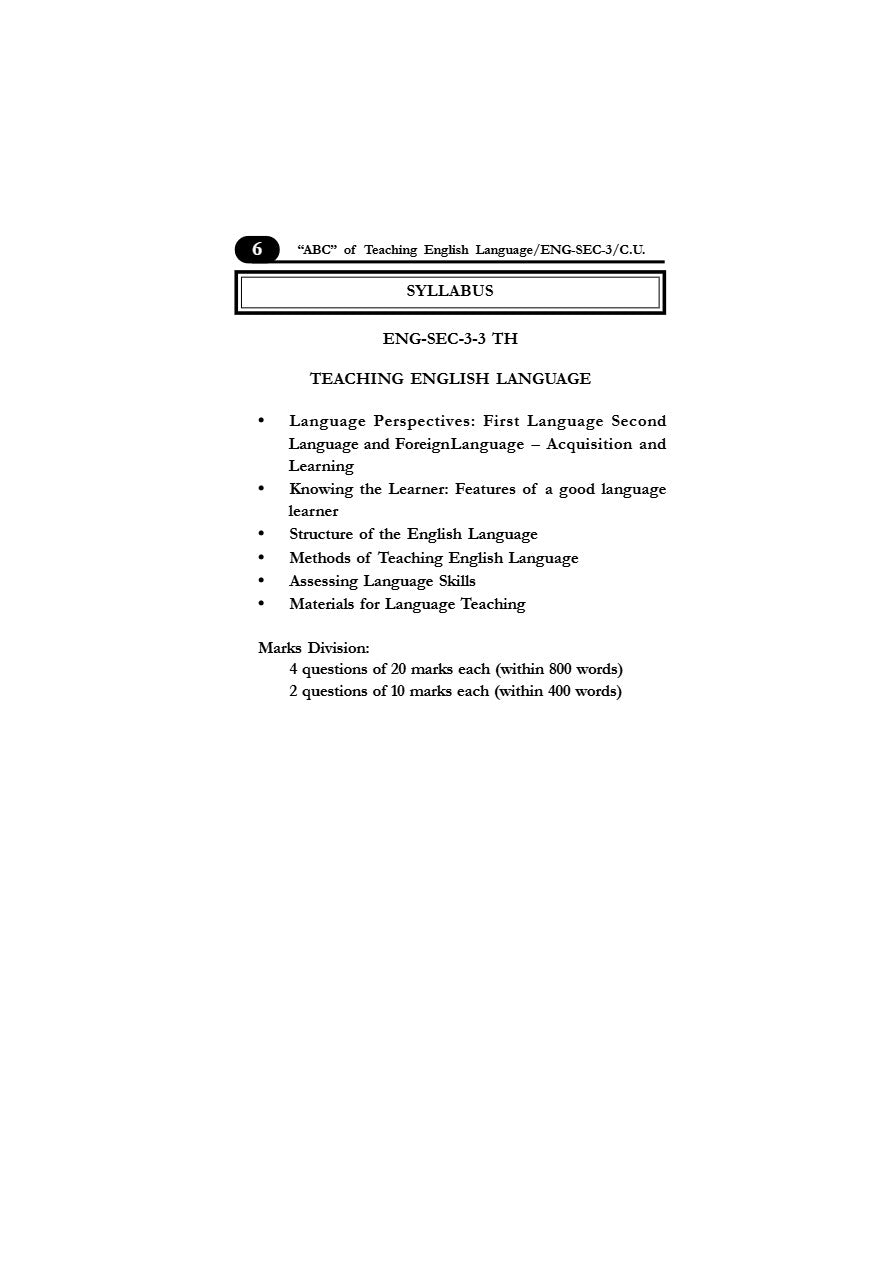 ABC of Teaching English Language (SEC), Semester-3, C.U (English Version) - Retail Maharaj