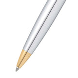 Sheaffer 300 Bright Chrome Ballpoint Pen with Desk Table Clock Gift Set - Retail Maharaj