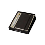 Sheaffer VFM 9422 Polished Chrome Gold-Plated Trim Ball Pen with A6 Notebook - Retail Maharaj