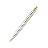 Sheaffer VFM 9422 Polished Chrome Gold-Plated Trim Ball Pen with A6 Notebook - Retail Maharaj