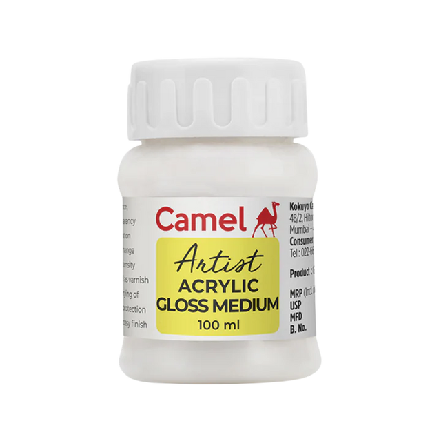 Camel Acrylic Gloss Medium (100ml) - Retail Maharaj
