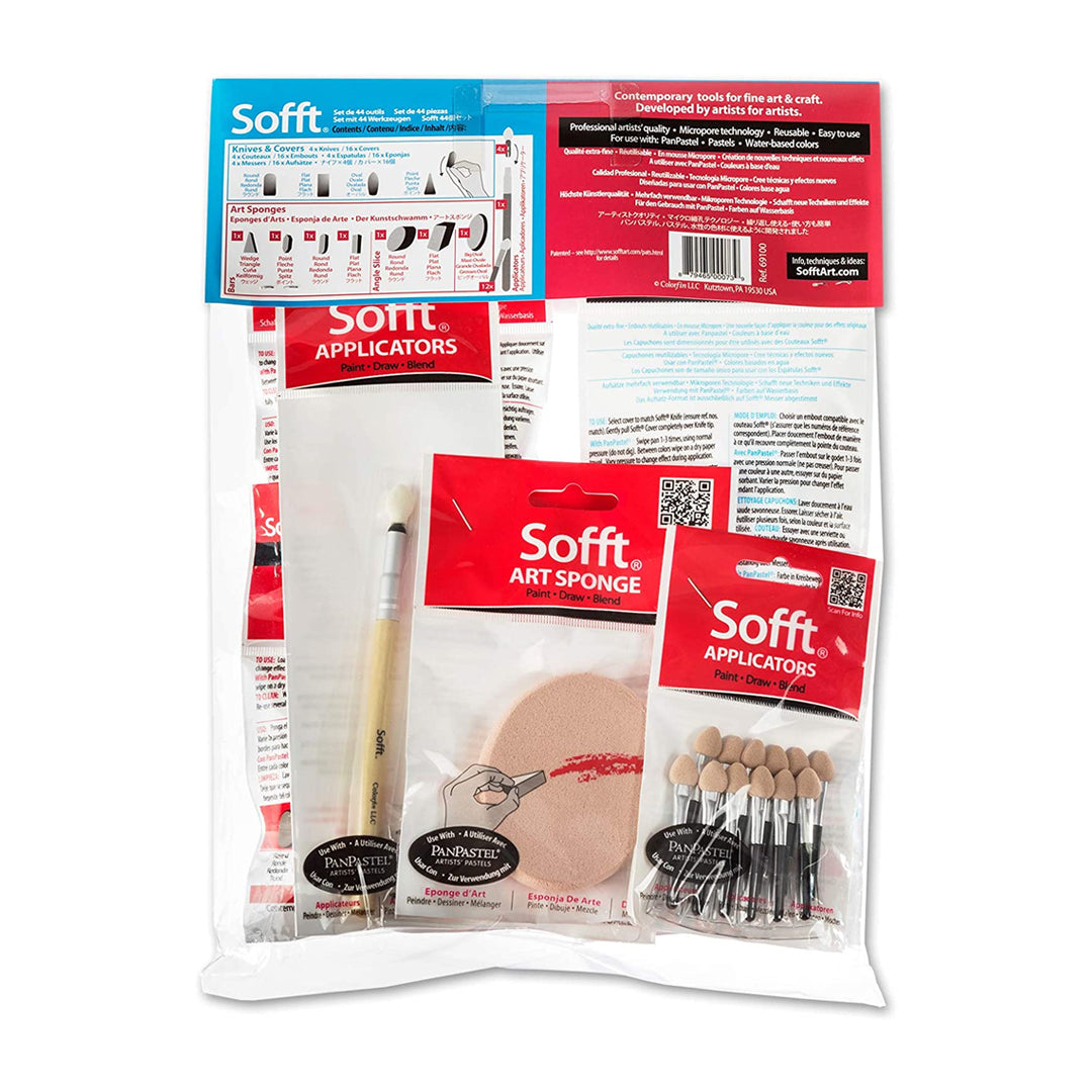 PanPastel Sofft Tools Professional Combination Set Forty Four Pieces - Retail Maharaj