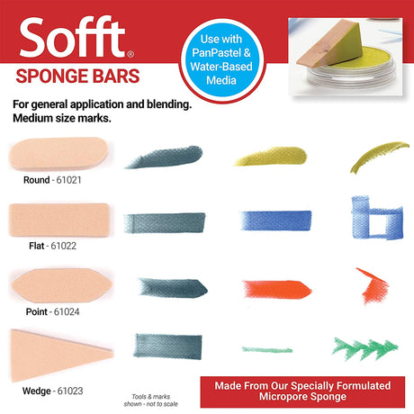 PanPastel Sofft Art Sponges Professional Colour Application Tools - Retail Maharaj