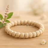 Radha Engraved Tulsi Bracelet – Pack of 4 for Divine Blessings - Retail Maharaj