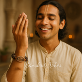Shri Radhey Radhey Naam Tulsi Bracelet – Classical for Spiritual Protection - Retail Maharaj