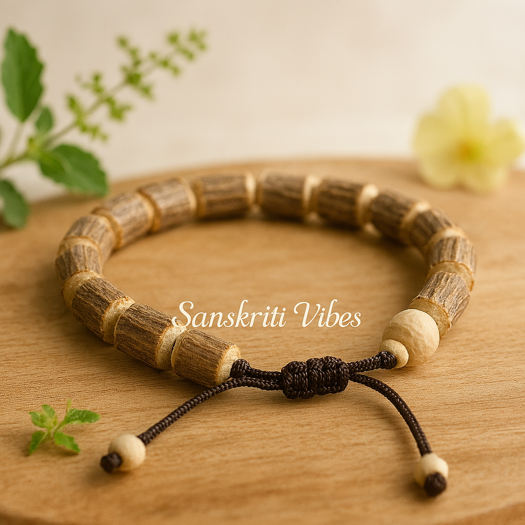 Original Tulsi Hand Bracelet for Man and Woman – Traditional Look Spiritual Bracelet - Retail Maharaj