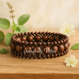 Traditional Chain Design Pure Shyama Tulsi Beads Bracelet – Spiritual Bracelet for Devotees - Retail Maharaj
