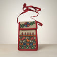 Handmade Madhubani Mobile Pouch – Jute Mithila Art Phone Bag | Eco-friendly Folk Art Accessory - Retail Maharaj