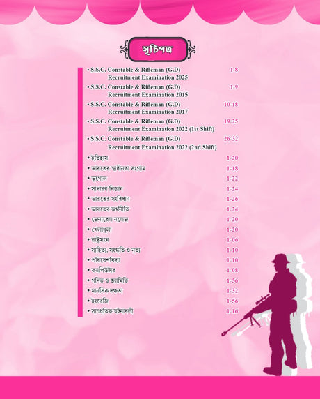 SSC Constable & Rifleman (GD) Recruitment guide in bengali With 20 Practice Set Book Free - Retail Maharaj