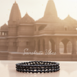 Three Round Tulsi Beads Natural Black Tulsi Kanthi Mala - Sacred Neckwear for Devotional Practices - Retail Maharaj