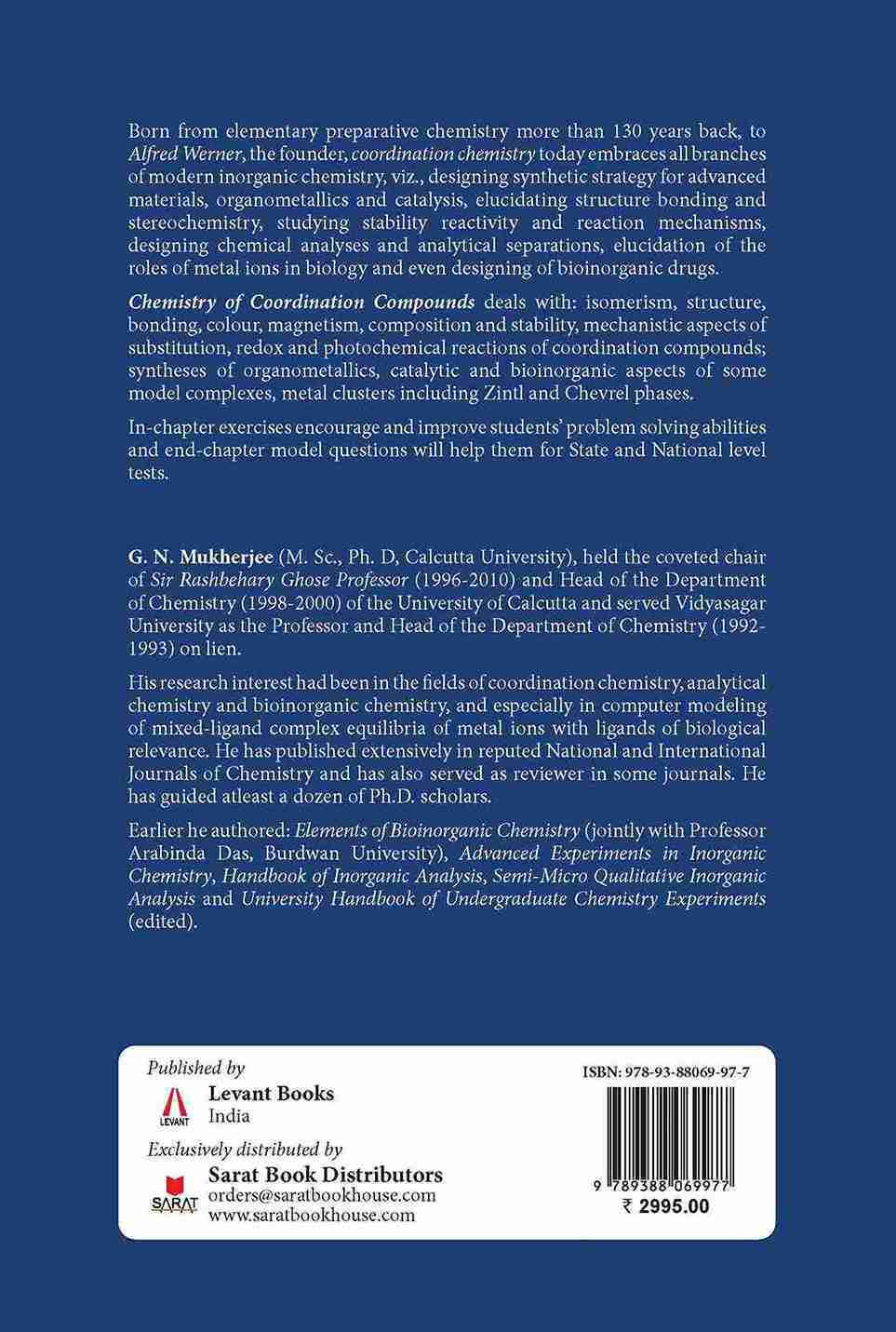 Chemistry of Coordination Compounds (English Version)