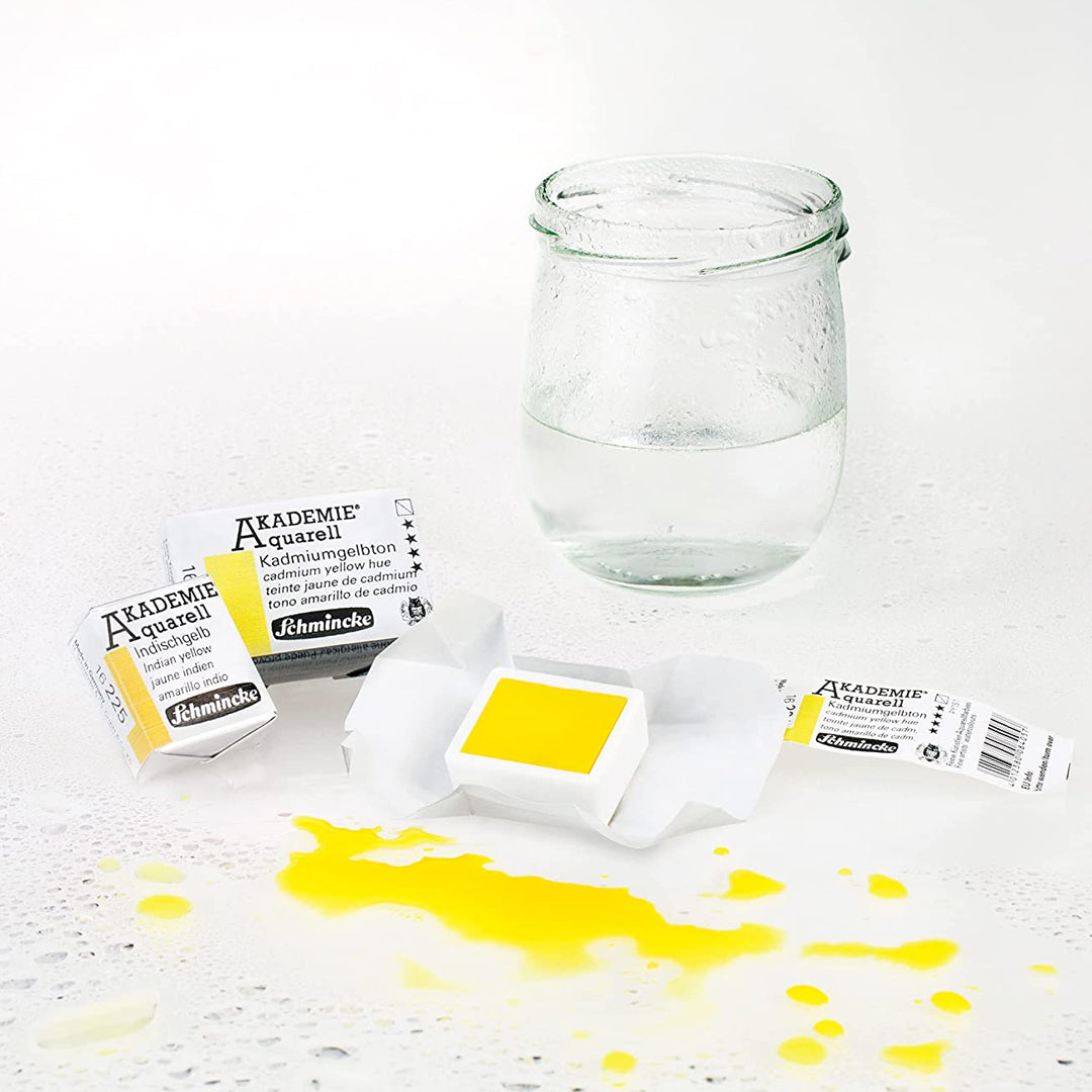 Schmincke Akademie Aquarell Watercolour Pan Sets for Beginners and Students - Retail Maharaj