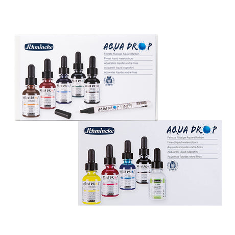Schmincke Aqua Drop Liquid Watercolour Sets (5 × 30ml) - Retail Maharaj