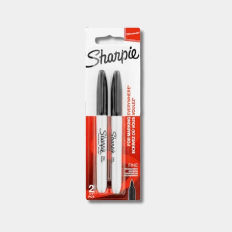 Sharpie Fine Black Set of 2 for Precise and Bold Marking - Retail Maharaj