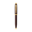 Sheaffer 100 Coffee Brown Ballpoint Pen with PVD Gold Tone Trim - Retail Maharaj