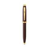Sheaffer 100 Coffee Brown Ballpoint Pen with PVD Gold Tone Trim - Retail Maharaj